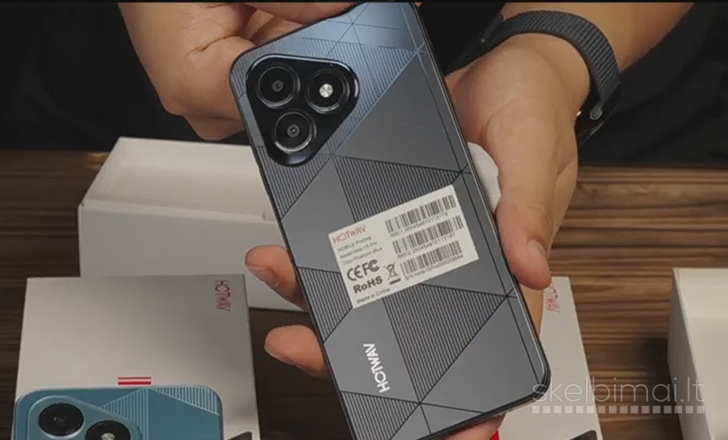 Naujas Išmanusis Telefonas HOTWAV Note 15 Pro 128GB/12GB, Galinga Baterija