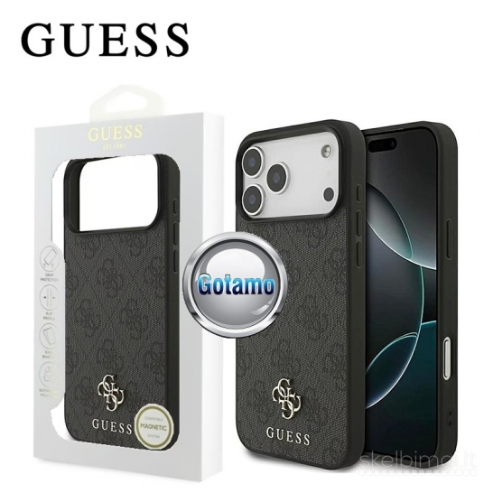1119 Dėklas nugarėlė GUESS Style11 su MagSafe – Apple iPhone 17 Pro Max