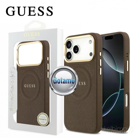 1120 Dėklas nugarėlė GUESS Style12 su MagSafe – Apple iPhone 17 Pro Max