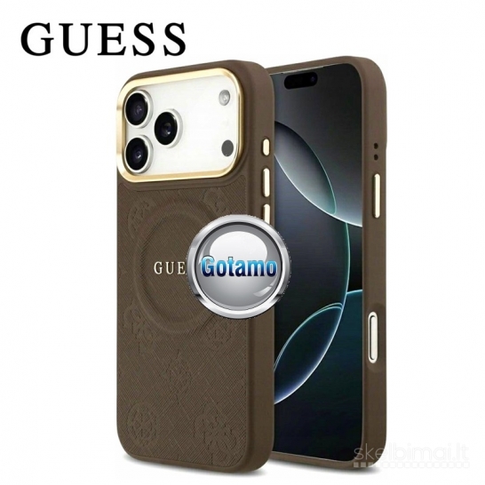 1120 Dėklas nugarėlė GUESS Style12 su MagSafe – Apple iPhone 17 Pro Max