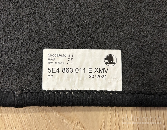 Tekstiliniai kilimeliai Skoda Octavia nuo 2020m.