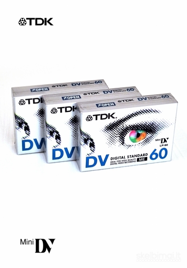 Originalios mini DV kasetės TDK dvm-60meea