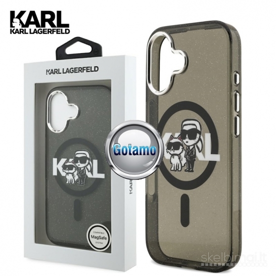 1129 Karl Lagerfeld Style6 Choupette MagSafe dėklas Apple iPhone 17
