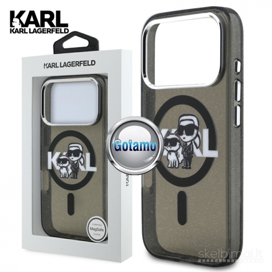 1130 Dėklas nugarėlė Karl Lagerfeld Style6 su MagSafe – Apple iPhone 17 Pro