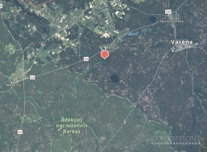 Sklypas prie Merkio upės (ribojasi) Varėnos r.