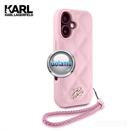 1139 Dėklas nugarėlė Karl Lagerfeld Style15 su virvele – Apple iPhone 16