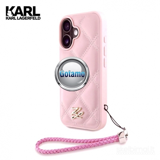 1139 Dėklas nugarėlė Karl Lagerfeld Style15 su virvele – Apple iPhone 16