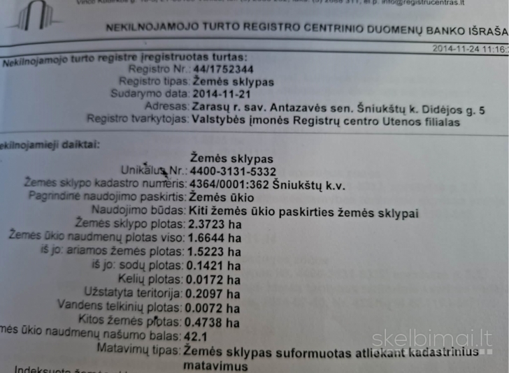 Parduodamas sklypas su pastatais