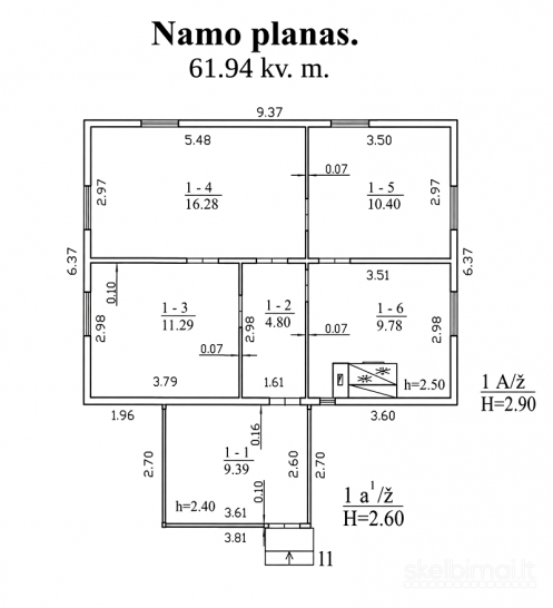 Namas - Radviliškio r. sav., Kundrėnų k., Guopio g.
