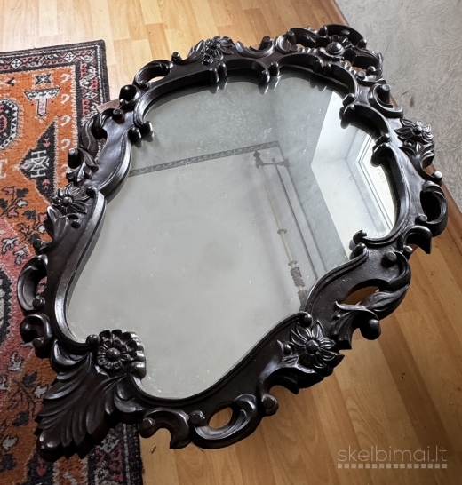 Vintažinis baroko stiliaus veidrodis (52x78 cm)