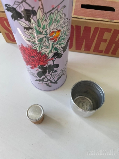 Sunflower termosas termosai su metaliniu korpusu ir stikline viduje 0.860l
