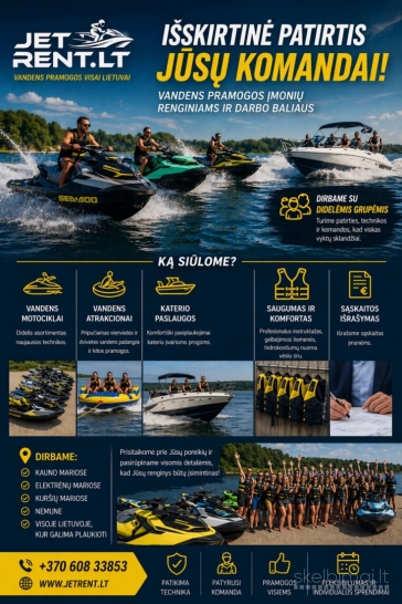 Vandens motociklu nuoma