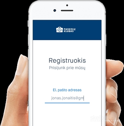 Finansinis sprendimas ranka pasiekiamas.“