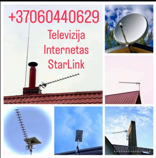 TV ANTENŲ MONTAVIMAS, DERINIMAS, REMONTAS. STARLINK ĮRENGIMAS.