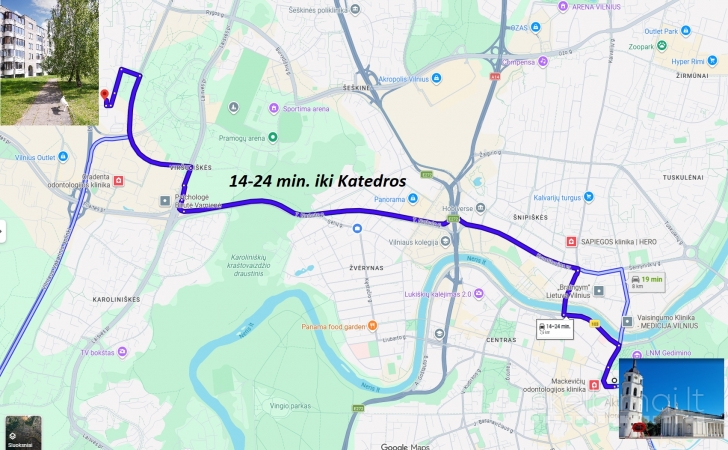 PARDUODAMAS 2 KAMBARIŲ BUTAS SU SAULĖLYDŽIAIS TAIKOS GATVĖJE, VILNIUJE