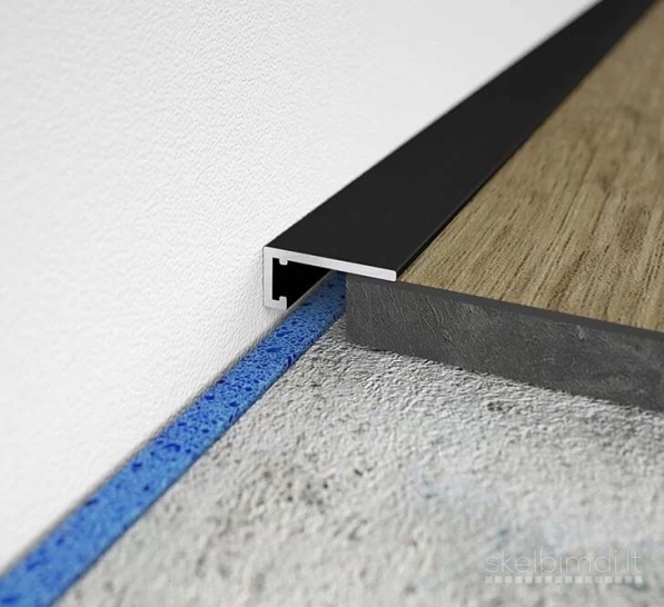 Aliuminės Minileiste grindjuostės 16x5 mm