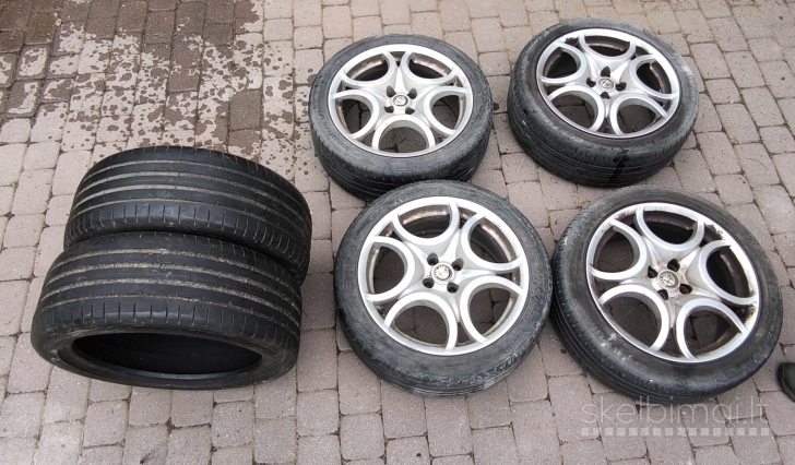 Alfa Romeo originalus lieti rantlankiai su vasarinem padangom+2 dovanu