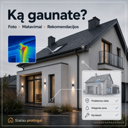 Bėga per stogą? Pratekėjimo diagnostika be ardymo