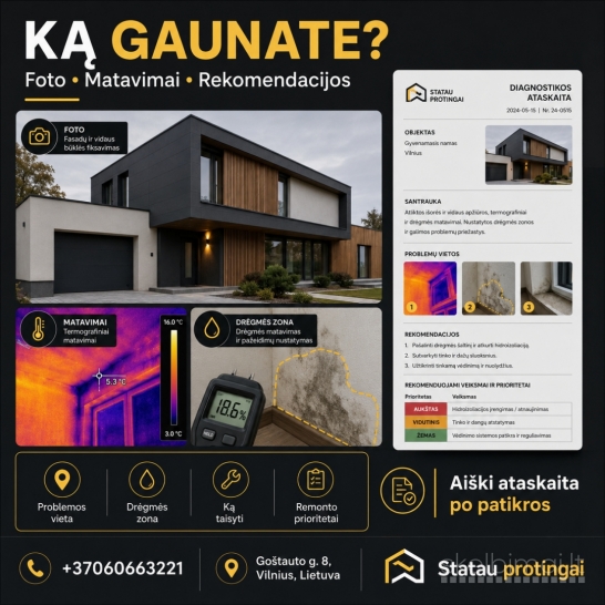 Bėga per stogą? Pratekėjimo diagnostika be ardymo