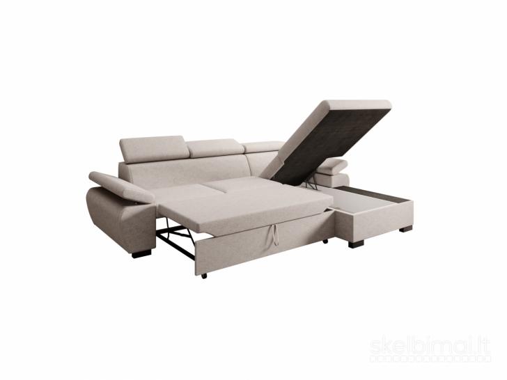 Kampinė sofa lovą