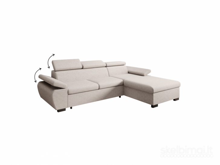 Kampinė sofa lovą
