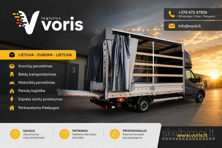 SKUBUS KROVINIŲ PERVEŽIMAS IŠ ALYTAUS PO VISĄ LT,EU +370 672 47506