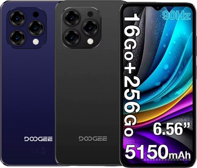 Naujas išmanusis telefonas DOOGEE N55 Pro 256GB / 16GB, galinga baterija