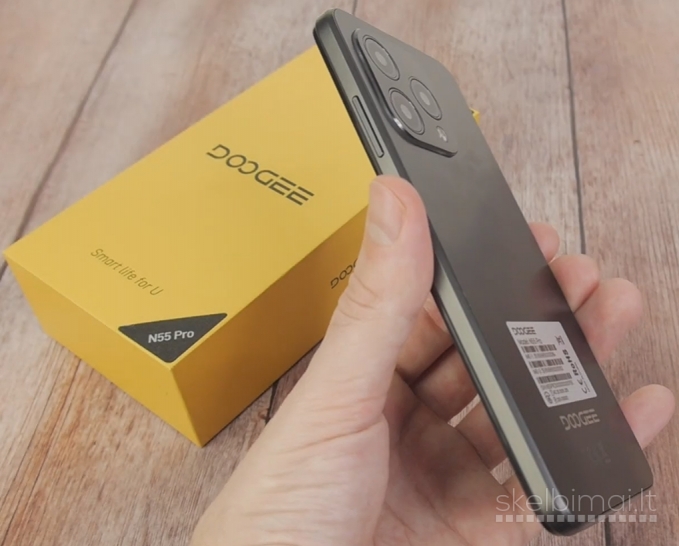 Naujas išmanusis telefonas DOOGEE N55 Pro 256GB / 16GB, galinga baterija