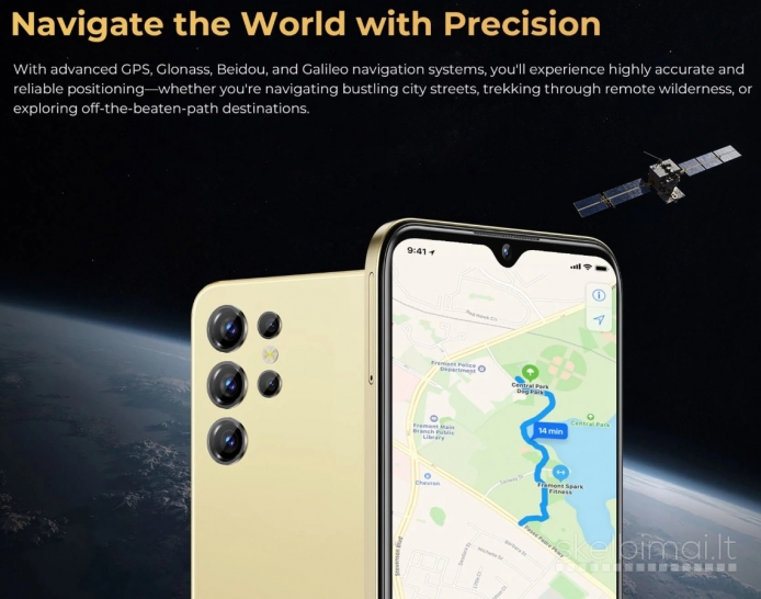 Naujas išmanusis telefonas OUKITEL C1 128GB / 16GB, talpi 5150 mAh baterija