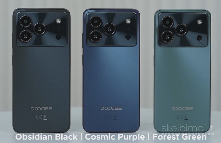Naujas telefonas DOOGEE Note56 Pro, NFC, 128GB / 32GB, talpi 6150mAh baterija