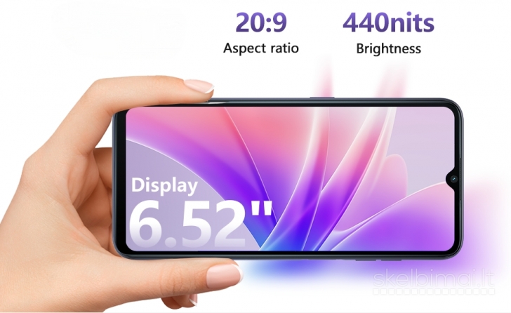 Naujas išmanusis telefonas OUKITEL C32 Pro 256GB / 16GB, talpi 5150 mAh baterija