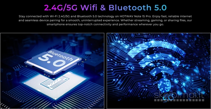 Naujas Telefonas HOTWAV Note 15 Pro 128GB/12GB, Galinga 5160mAh Baterija