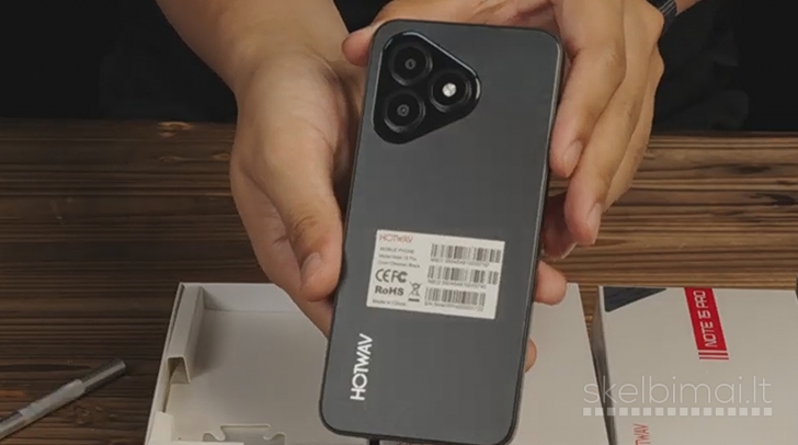 Naujas Telefonas HOTWAV Note 15 Pro 128GB/12GB, Galinga 5160mAh Baterija