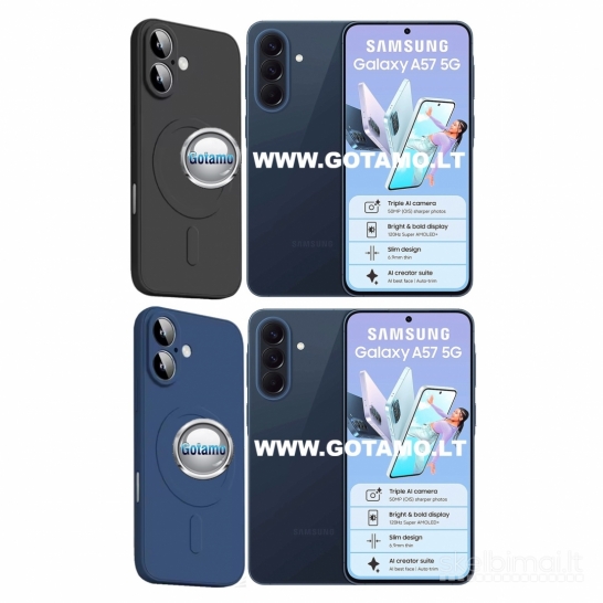 1146 MagSafe Matte Plus dėklai nugarėlės Samsung Galaxy A57 WWW.GOTAMO.LT