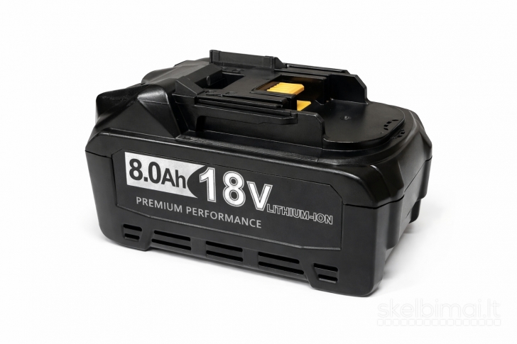 8ah baterija (suderinama su Makita 18v įrankiais)