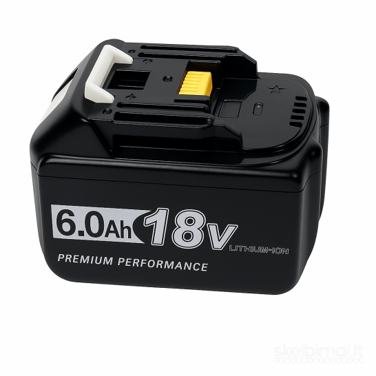 6ah baterija (suderinama su Makita 18v įrankiais)