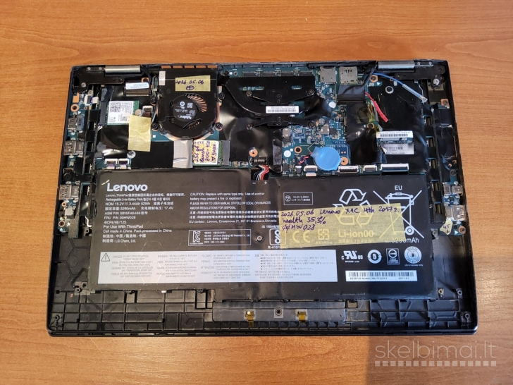 Lenovo Thinkpad X1 Carbon 4th., defektai