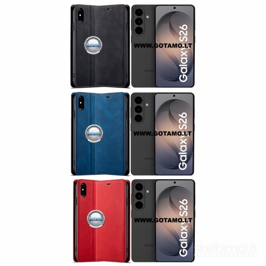 1157 Galant magnetiniai dėklai knygelės Samsung Galaxy S26