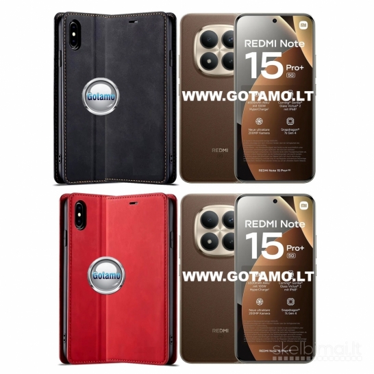 1161 Galant dėklai knygelės Xiaomi Redmi Note 15 Pro Plus 5G / Poco M8 Pro 5G
