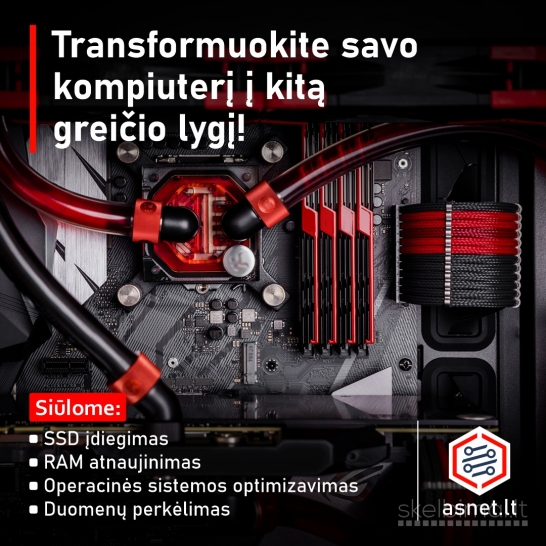 Kompiuterių spartinimas Klaipėda