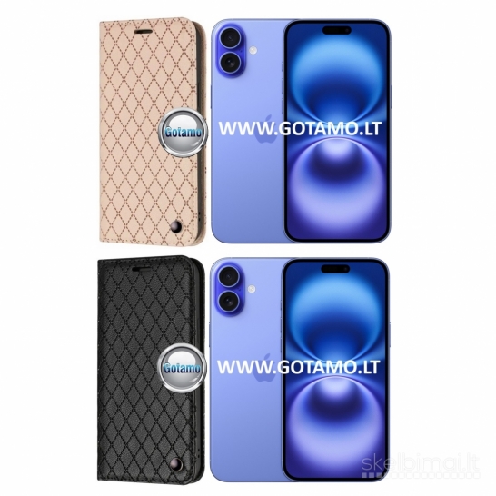 1162 Dalton magnetiniai dėklai knygelės Apple iPhone 16 Plus WWW.GOTAMO.LT