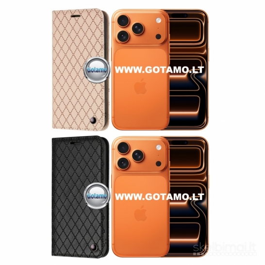 1164 Dalton magnetiniai dėklai knygelės Apple iPhone 17 Pro WWW.GOTAMO.LT