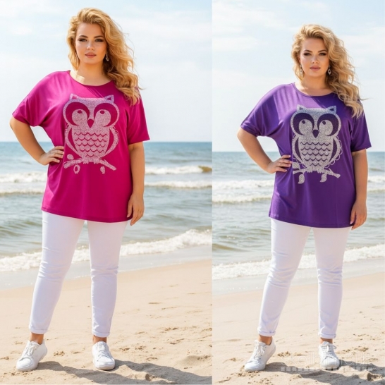 Trikotažiniai medvilniniai marškinėliai nuo S iki 7XL