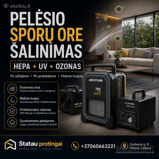 PELĖSIO SPORŲ ORE ŠALINIMAS