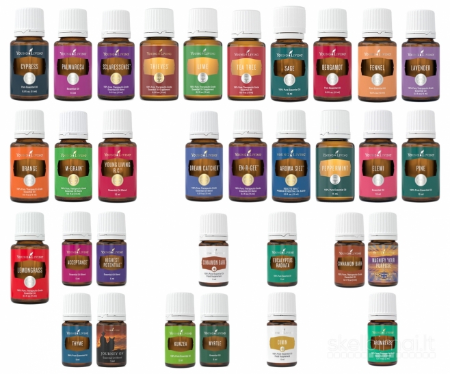 Young Living kompanijos eterinis aliejus