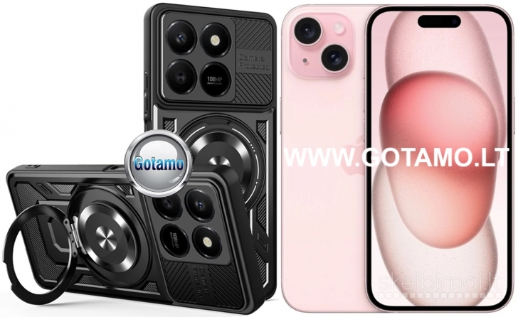 1186 B-Ultra MagSafe dėklas nugarėlė šarvai Apple iPhone 15