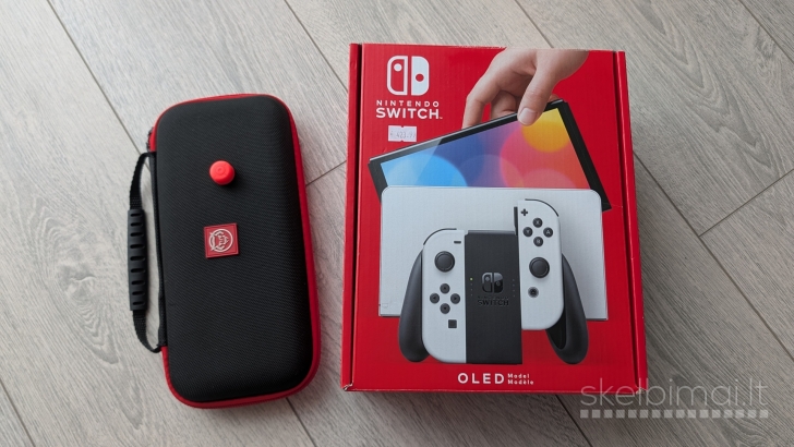 Nintendo Switch Oled 128gb + 20 žaidimų