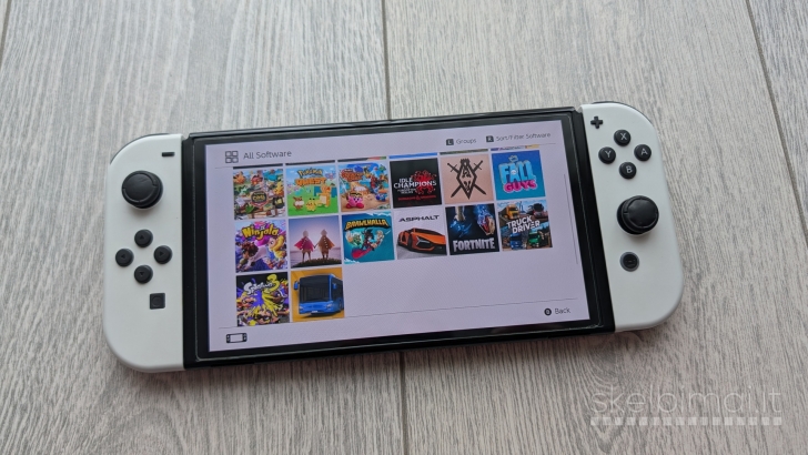 Nintendo Switch Oled 128gb + 20 žaidimų