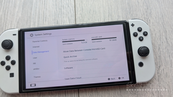 Nintendo Switch Oled 128gb + 20 žaidimų