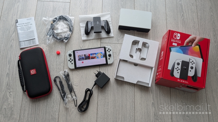 Nintendo Switch Oled 128gb + 20 žaidimų